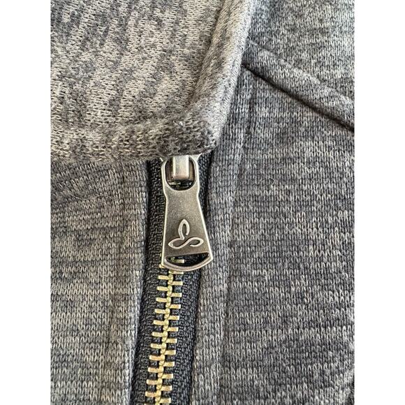 PrAna Marabelle Softshell Moto Jacket Heathered Gray Small - Picture 6 of 7